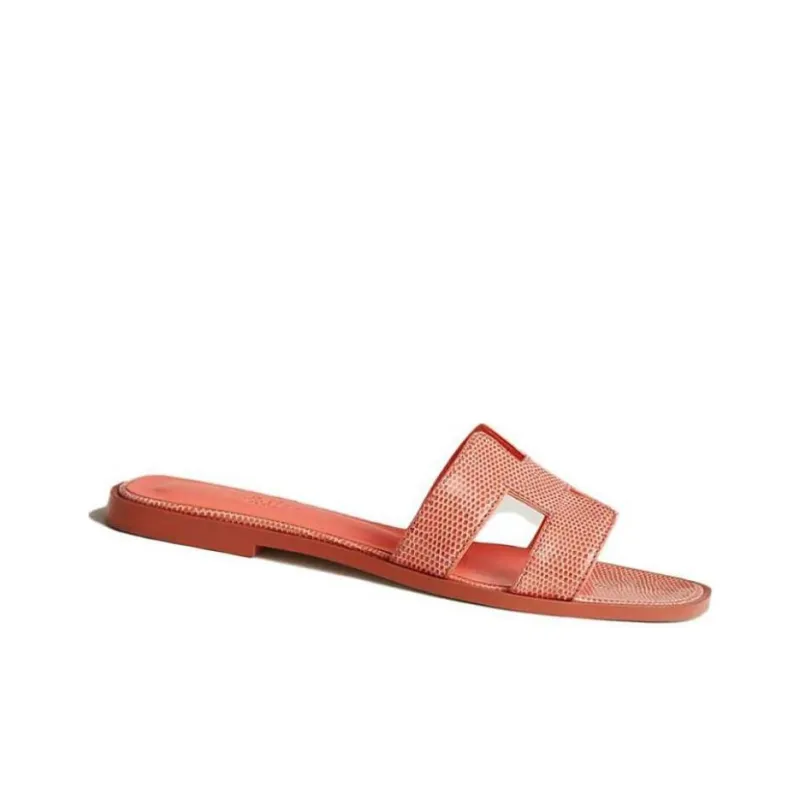 HERMES Oran Slip Resistant Slide Slippers Women's Red-2