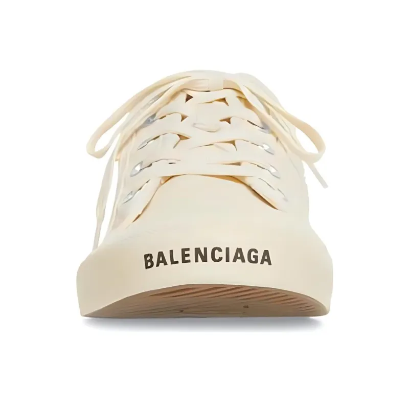Balenciaga Paris Mules 'White Destroyed Cotton And White Rubber'-2