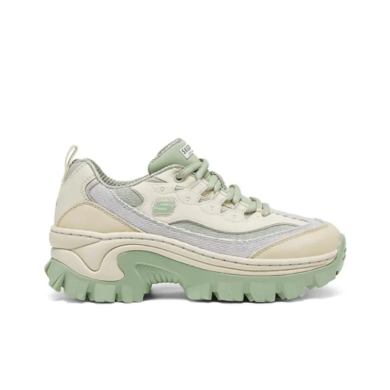 Skechers Street Anti-Slip Wear-Resistant Low-Top Chunky Sneakers Women's Mint Green-1