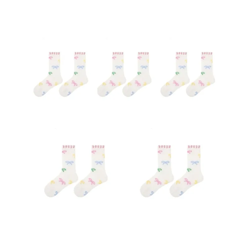 Vine Color Mid Calf Socks Women's-13