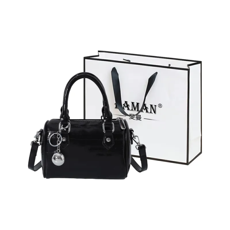 FAMAN PU Crossbody Bags Handbags Women's Ivory/Silver/Black-14