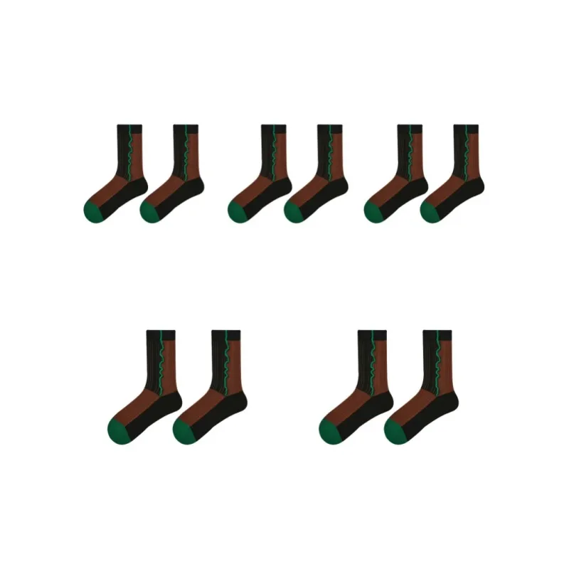 Vine Color Mid Calf Socks Women's-17