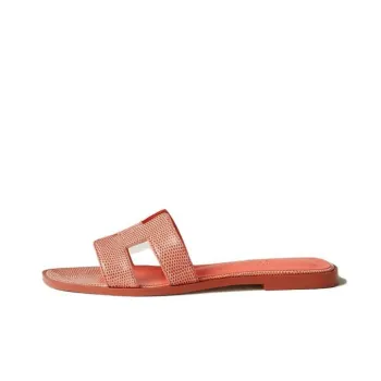 HERMES Oran Slip Resistant Slide Slippers Women's Red
