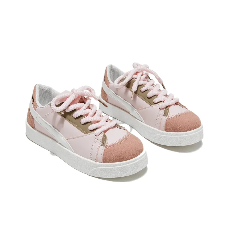 Medd Small White Shoes Lightweight Low-Top Skateboard Shoes Women's White-11