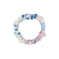Multicolor Polka Dot Plush Hair Tie-Blue-10 Pack