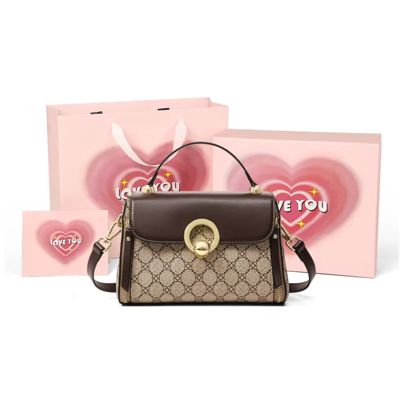 COMELY PVC Shoulder Bag, Crossbody Bag, Handbag Regular Women's Coffee-7