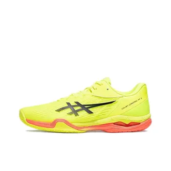 Asics Court Control FF 3 Anti Slip Wear Resistant Low Top Badminton Shoes Men's Yellow Green