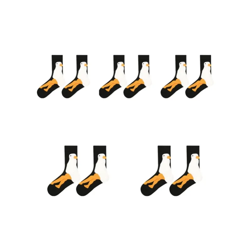 Vine Color Mid Calf Socks Women's 5 Pack-12