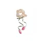 Beige Tulip Pendant Hair Tie