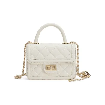 Carksky PU Chain Crossbody Bag Handbag Women's White/Black/Pink/Green