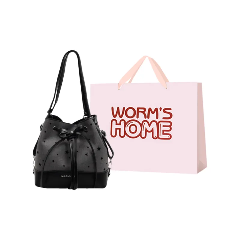Worm's Home Fabric Backpack Women's Black-0