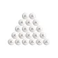 20 pieces of international standard competition balls in white color.