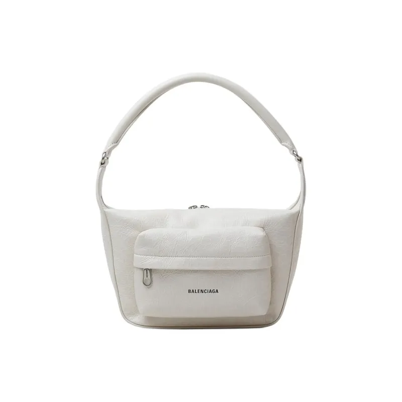 Balenciaga Raver Medium Bag With Handle White-0