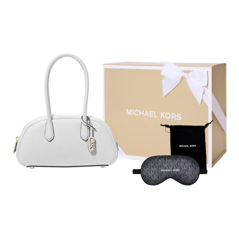 MICHAEL KORS Pebble Leather Handbag Small Size Women's Optical White-3
