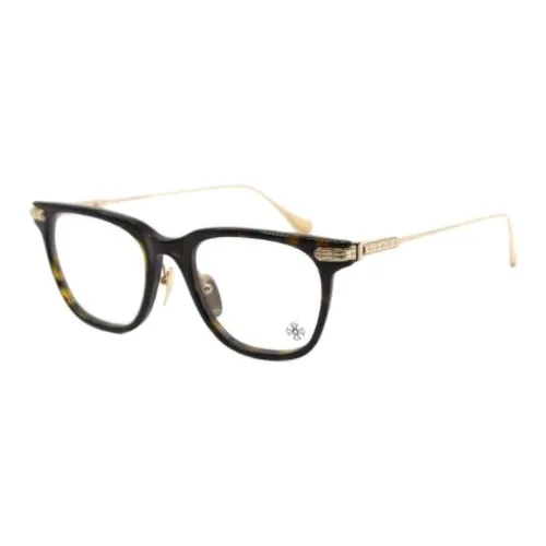 Chrome Hearts Irregular Shape Eyeglass Frames Men's Tortoiseshell