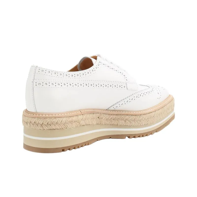 PRADA Derby Shoes Women's White-3