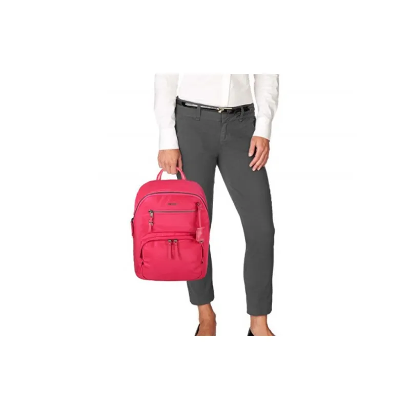 TUMI Voyageur Canvas Travel Bags Backpack Large Size Women's Magenta-4