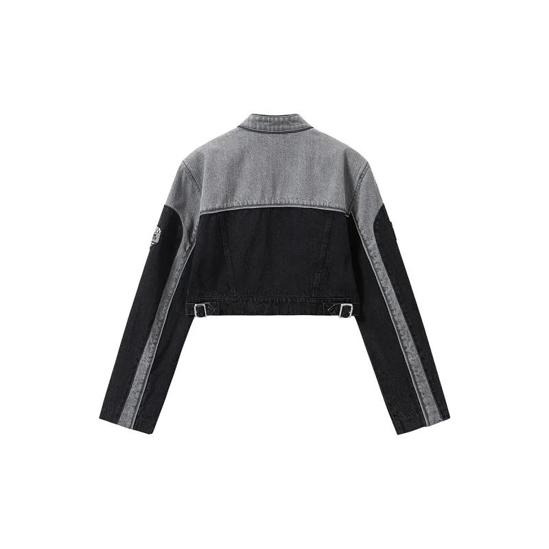 Miss Sixty Denim Jacket Women's Black Gray-1