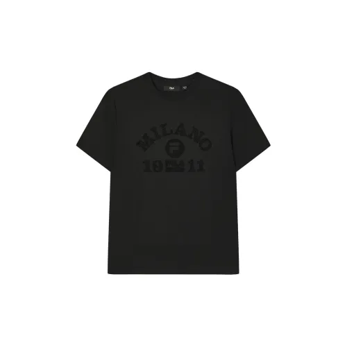 FILA MILANO Italian Luxury Sports Collection T-Shirts Women's Jet Black