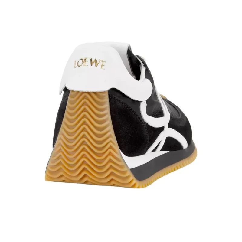 LOEWE Flow Runner Casual Shoes Men's Black White-4