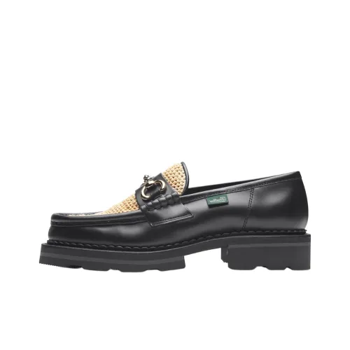 Paraboot Vincennes Raphia Loafers Women's Beige Black