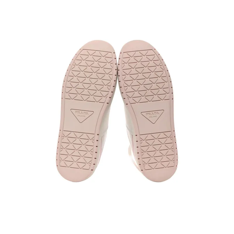 PRADA Prada Downtown Low Top Skateboard Shoes Women's Pink White-6