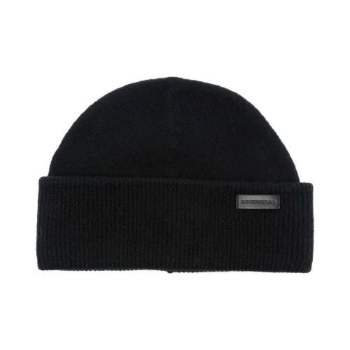 EMPORIO ARMANI Logo-tag Beanie Hat