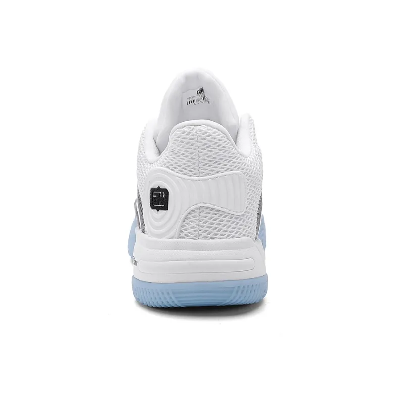 IVERSON Anti Slip And Wear Resistant Breathable Low Top Basketball Shoes Unisex White-3
