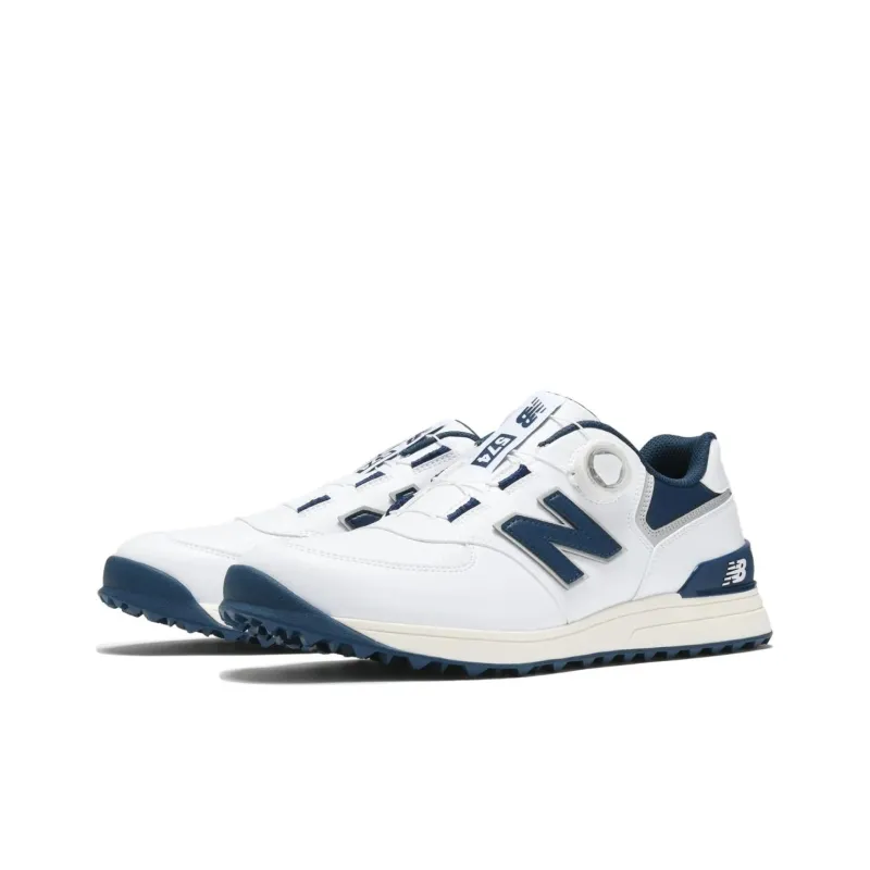 New Balance NB 574 Anti Slip Wear Resistant Low Top Golf Shoes Unisex White-2