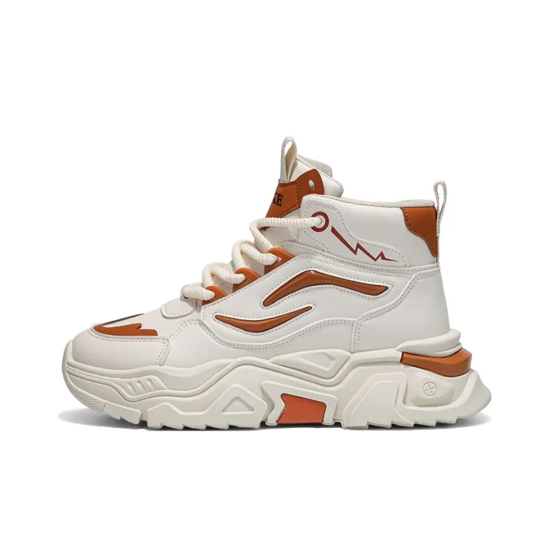 PNKE Anti Slip And Wear Resistant Height Increasing High Top Casual Shoes Men's-15