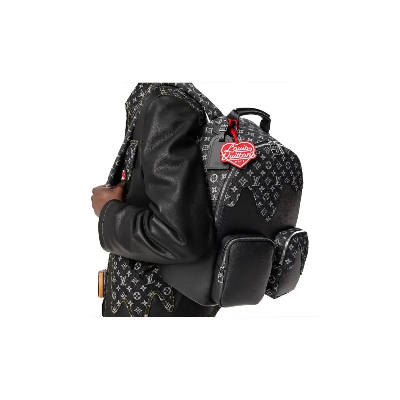 LOUIS VUITTON X Nigo Backpack Multipocket Monogram Black-5