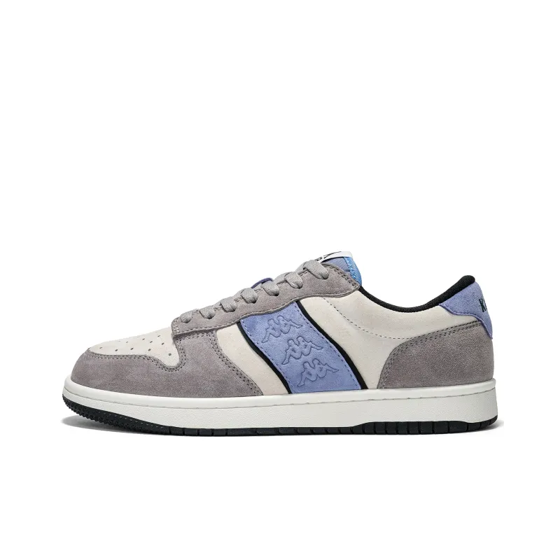 Kappa Back to Back Anti Slip Wear Resistant Low Top Skateboard Shoes Unisex Pelican Gray-0