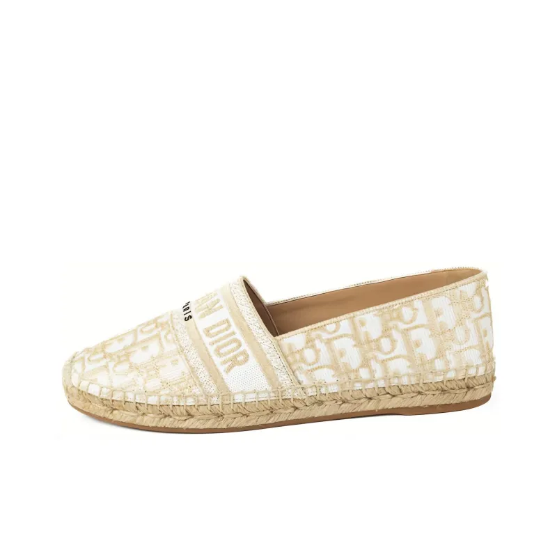 DIOR Granville Casual Single Shoes Women's Beige Yellow-0