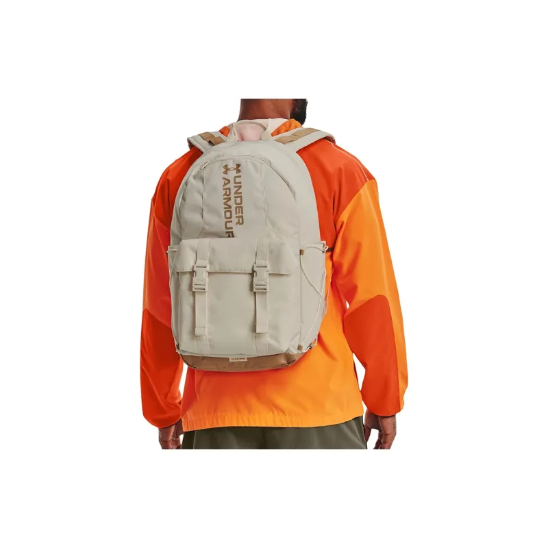 Under Armour Gametime PU Backpack Regular Unisex Limestone White-2