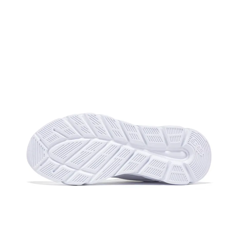 Erke Lightweight And Wear-resistant Low-Top Casual Running Shoes Women's White Gray-5
