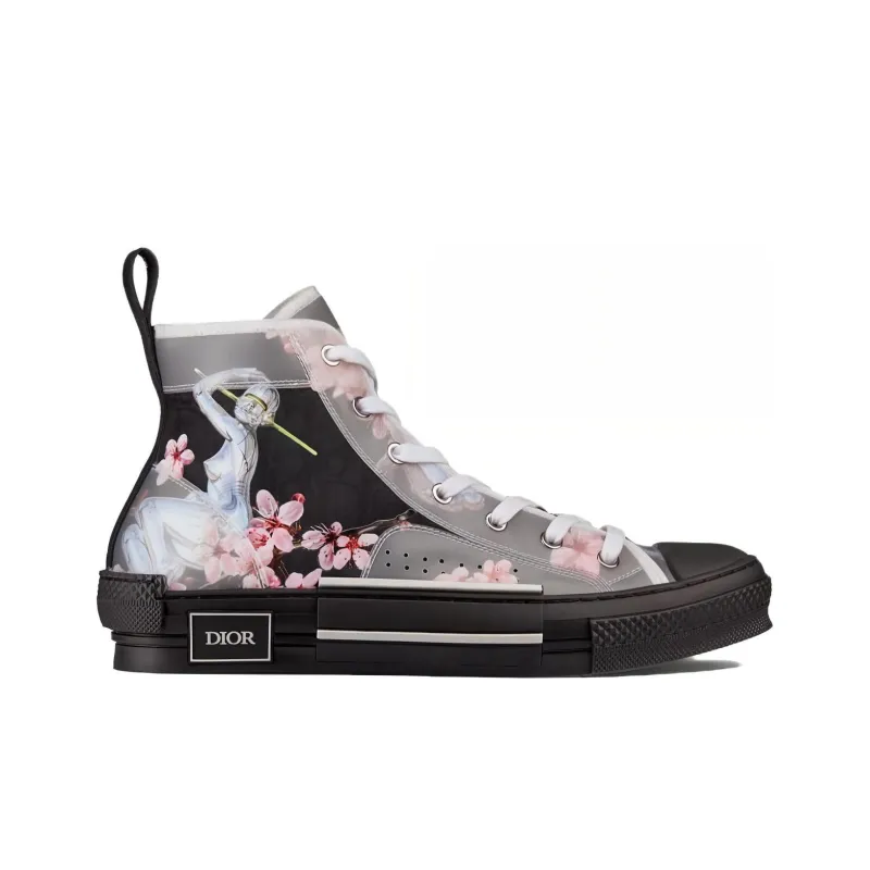 DIOR B23 High Canvas Sorayama Robot Black-1