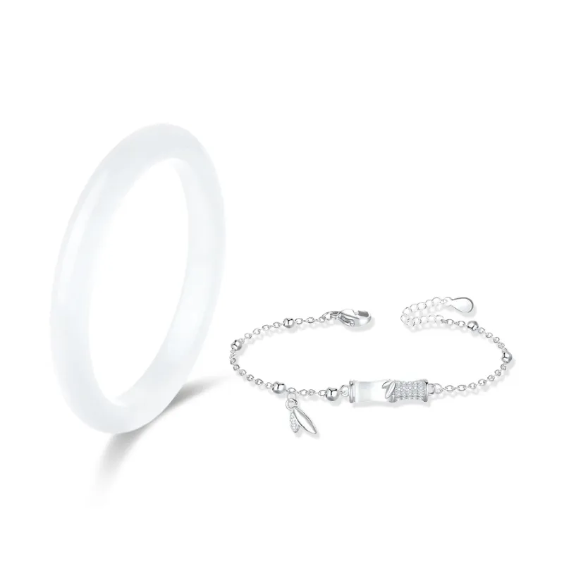 Jingleo Colored Glaze Bangles Women's-0