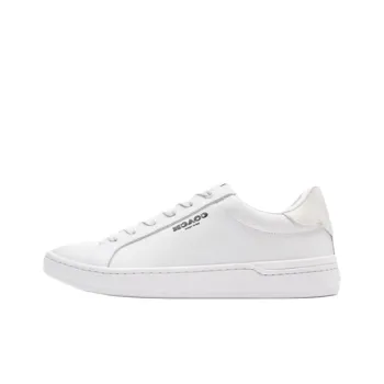COACH Low Top Skateboard Shoes Women's Pure White