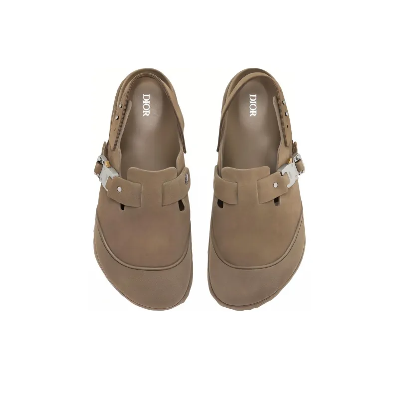 DIOR By Birkenstock Mule Tokio Khaki Nubuck Calfskin-4