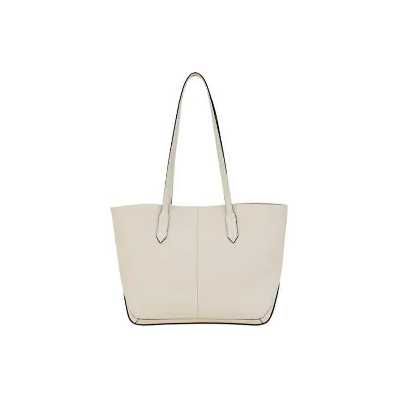 Hush Puppies Cow Leather Tote Shoulder Bag Handbag Commuter Bag Women's Black/Brown/Light Gray/Ecru-17