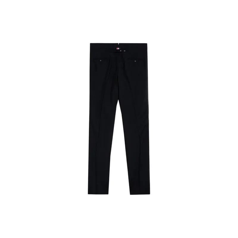 THOM BROWNE Mid Waisted Skinny Trousers-1