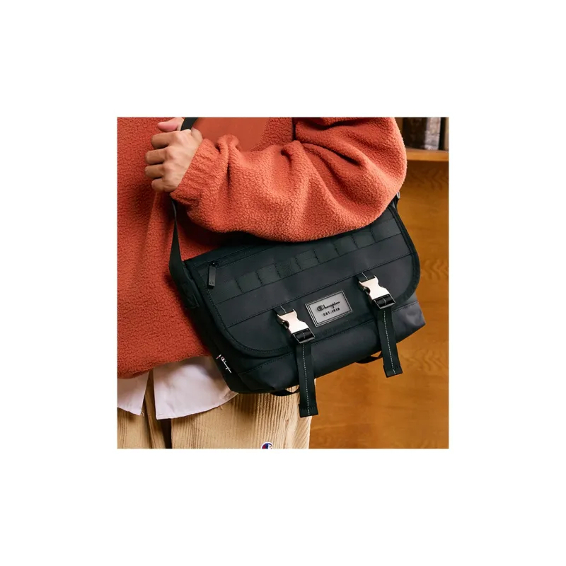 Champion Fabric Messenger Bag, Shoulder Bag Trumpets Unisex Cypress Green/Black-7