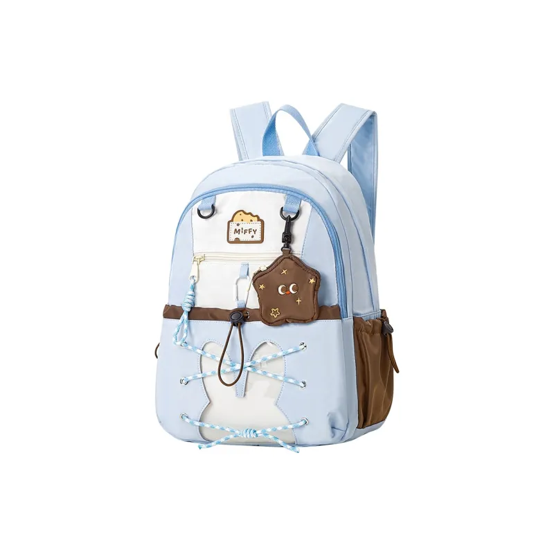 Miffy Fabric Backpack Large Size Women's Blue/Pink-2