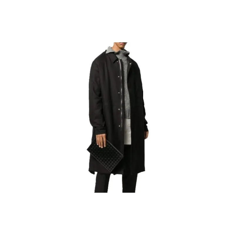 Bottega Veneta Leather Clutch Men's Black-4