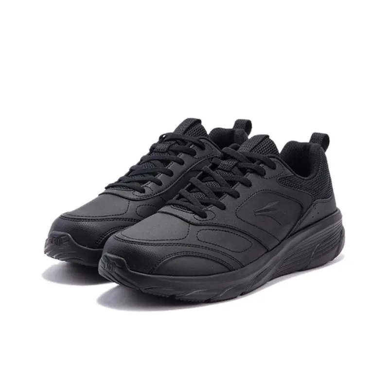361° Cushioning Lightweight Low Top Casual Running Shoes Men's Obsidian Black-1