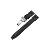 Black Plain Weave Black Thread, without Studs, Folding Clasp