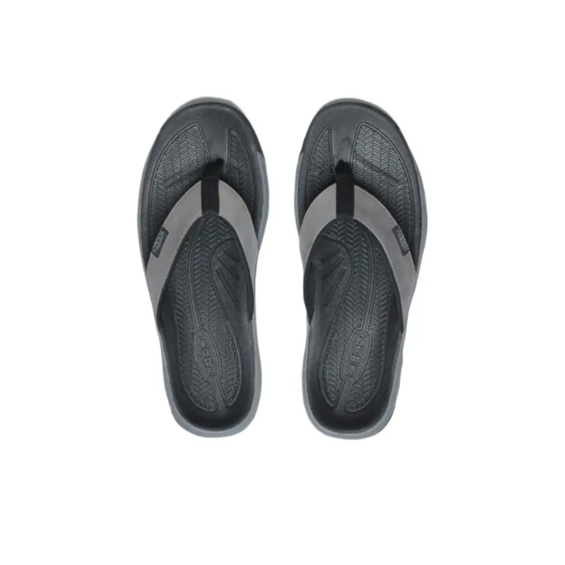KEEN Odor-Resistant Slip-Resistant Antibacterial Flip Flops Men's Gray-3