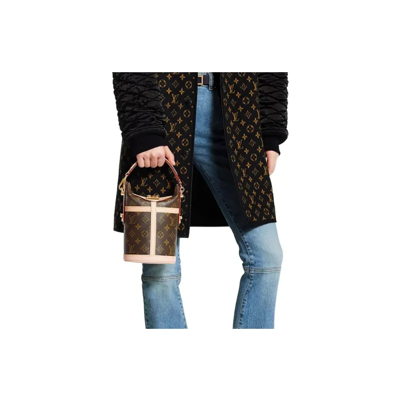 LOUIS VUITTON Duffle Bag Monogram Brown-5
