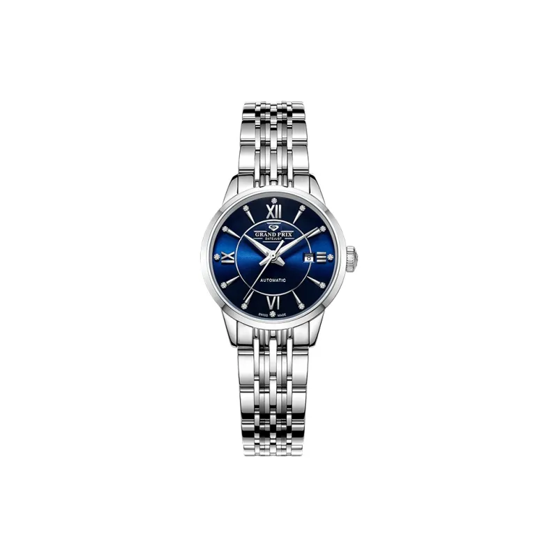 GRAND PRIX Automatic Mechanical Movement Unisex Watch Blue Dial-3