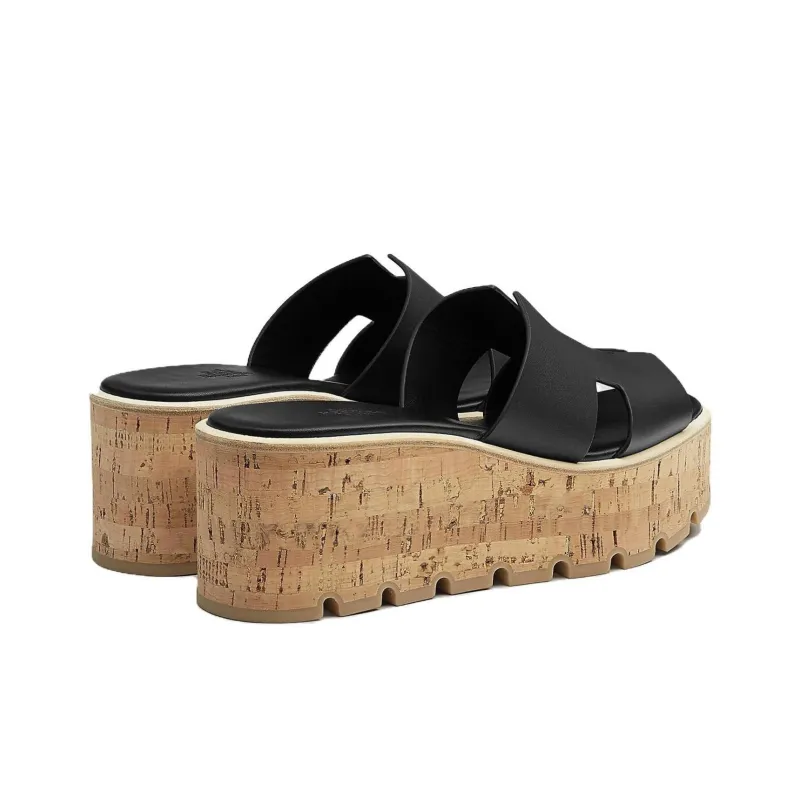 HERMES Eze 30 Sandal Noir-3